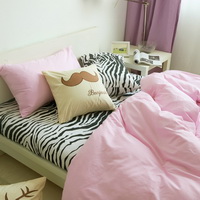 I Love Zebra Pink Zebra Print Bedding Animal Print Bedding Duvet Cover Set