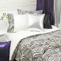 Classic Black Zebra Print Bedding Set