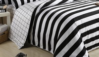 Simple European Style Zebra Print Bedding Set