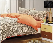 Style Orange Cheetah Print Bedding Sets