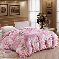 Flowers Blooming Pink Down Comforter