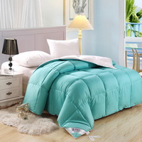 Sky Blue And White Duck Down Comforter