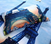 Eiffel Tower Duvet Cover Set 3D Bedding
