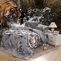 Jungle King Tiger Duvet Cover Set 3D Bedding