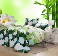 Spathiphyllum Green Bedding 3D Duvet Cover Set