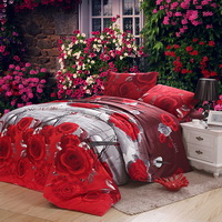 Roses Love Song Bedding 3D Duvet Cover Set