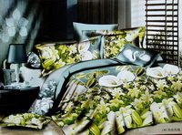 Spathiphyllum And Lily Bedding 3D Duvet Cover Set