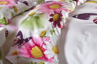 Flowers And Butterflies White Bedding 3d Duvet Cover Set