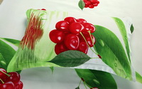 Cherry Green Bedding 3D Duvet Cover Set