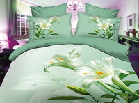 Lily Green Bedding 3D Duvet Cover Set