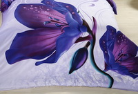 Lily Purple Bedding 3D Duvet Cover Set