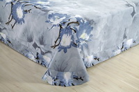 Magnolia Flower Blue Grey Bedding 3D Duvet Cover Set