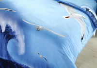 Sea Gull Sky Blue Bedding 3D Duvet Cover Set