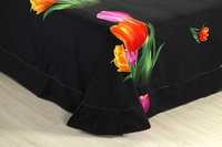 Tulip Black Bedding 3D Duvet Cover Set