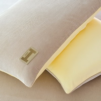 Light Grey Duvet Cover Set Corduroy Bedding