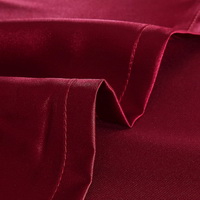 European And American Style Burgundy Bedding Silk Bedding