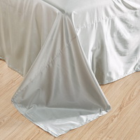 Popular In The World Silvery Grey Bedding Silk Bedding
