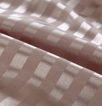 Beautiful Stripes Light Brown Silk Bedding Modern Bedding