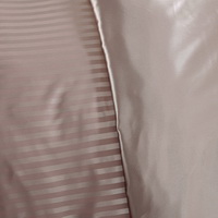 Beautiful Stripes Light Brown Silk Bedding Modern Bedding