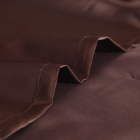 British Style Dark Brown Silk Bedding Modern Bedding