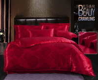Fragrance Of Flowers Red Luxury Bedding Wedding Bedding