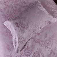 Charming Life Pink Jacquard Damask Luxury Bedding