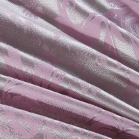 Elegant Demeanour Purple Jacquard Damask Luxury Bedding