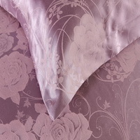 Estee Purple Jacquard Damask Luxury Bedding
