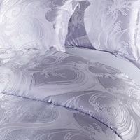 Fantasy Silvery Grey Jacquard Damask Luxury Bedding