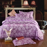 Helena Purple Jacquard Damask Luxury Bedding