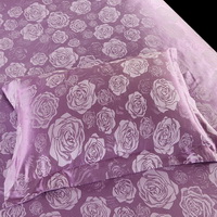 Helena Purple Jacquard Damask Luxury Bedding