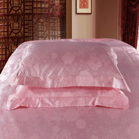 Romantic Beauty Pink Jacquard Damask Luxury Bedding