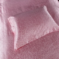 Romantic Rose Pink Jacquard Damask Luxury Bedding