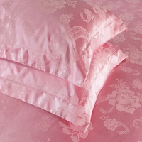 Sweety Pink Jacquard Damask Luxury Bedding