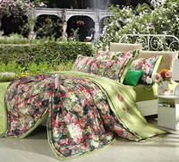 Brussels Green Flowers Bedding Luxury Bedding