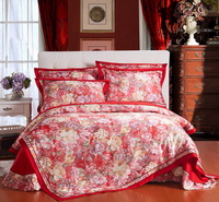 Brussels Scarlet Flowers Bedding Luxury Bedding