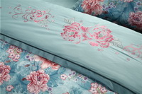 Sweet Smelling Lake Blue Flowers Bedding Luxury Bedding
