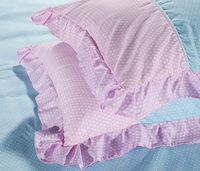 Dots Sky Blue And Pink Princess Bedding Teen Bedding Girls Bedding