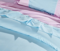 Dots Sky Blue And Pink Princess Bedding Teen Bedding Girls Bedding