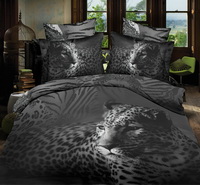 Leopard And Zebra Print Gray 3d Bedding Luxury Bedding