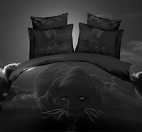 Panther In The Night Black 3d Bedding Luxury Bedding