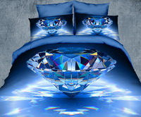 Shining Diamond Blue 3d Bedding Luxury Bedding