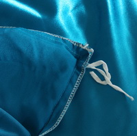 Pure Enjoyment Lake Blue Silk Bedding Silk Duvet Cover Set