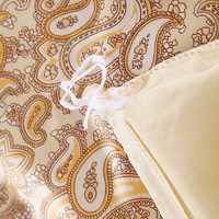 Amorous Feelings Beige Silk Duvet Cover Set Silk Bedding
