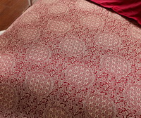 Blooming Flowers And Full Moon Wine Silk Duvet Cover Set Silk Bedding