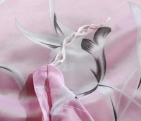 Lilium Casa Blanca Pink Silk Duvet Cover Set Silk Bedding