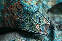 The Poenix Tail Lake Blue Silk Duvet Cover Set Silk Bedding