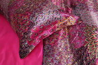 The Poenix Tail Rose Silk Duvet Cover Set Silk Bedding