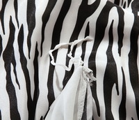 Zebra Print White Silk Duvet Cover Set Silk Bedding