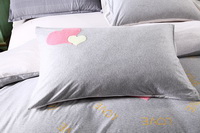 Love Gray Knitted Cotton Bedding 2014 Modern Bedding